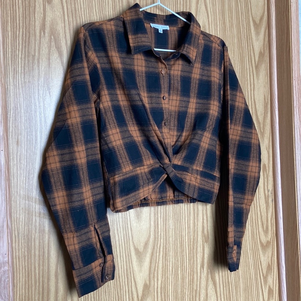 Emory Park Plaid Crop Top